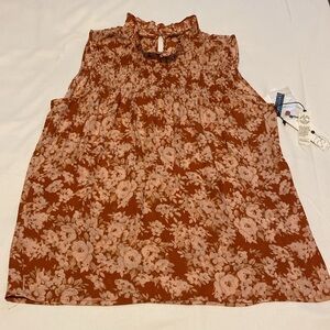 🎀 5/$20 🎀 NWT Treasure & Bond rust bold floral top size small